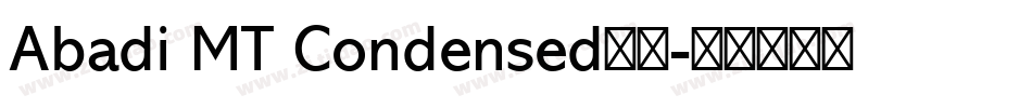 Abadi MT Condensed字体字体转换